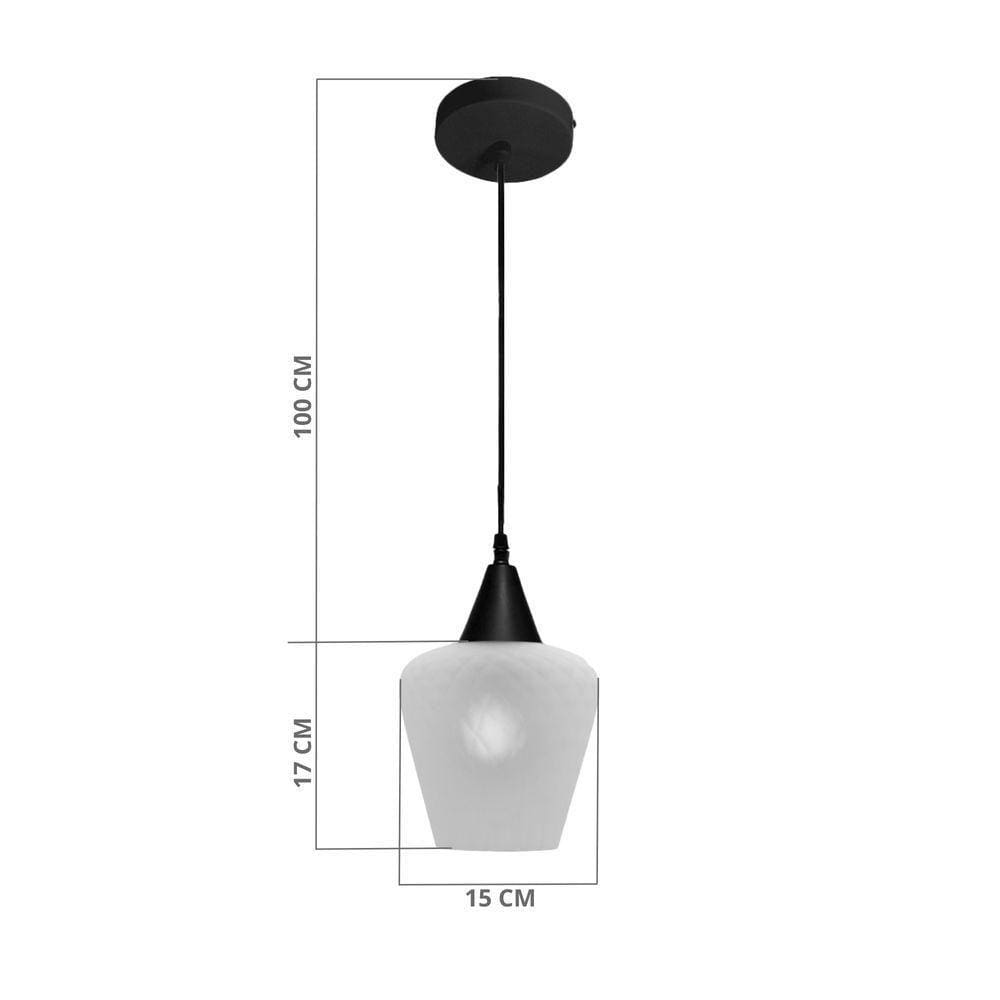Lustre Pendente Taschibra Monalisa Conhaque E27 Bivolt Cobre
