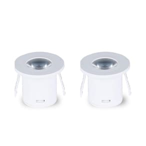 Kit 2 Spot Para Móvel Taschibra Pik Led Redondo Branco Bivolt 3000k Luz Quente