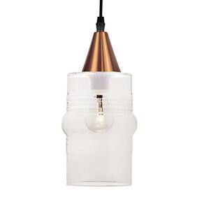 Lustre Pendente Taschibra Ali Liso E27 Transparente Bivolt Cobre