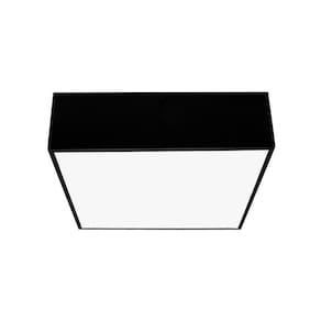Plafon Taschibra Quadra Quadrado 4xe27 Bivolt Preto