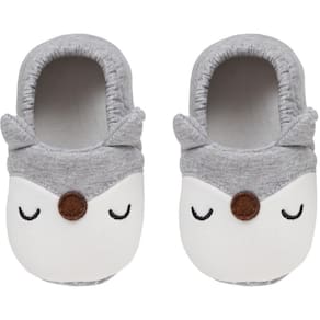 Pantufa Para Bebê Buba Raposa Cinza