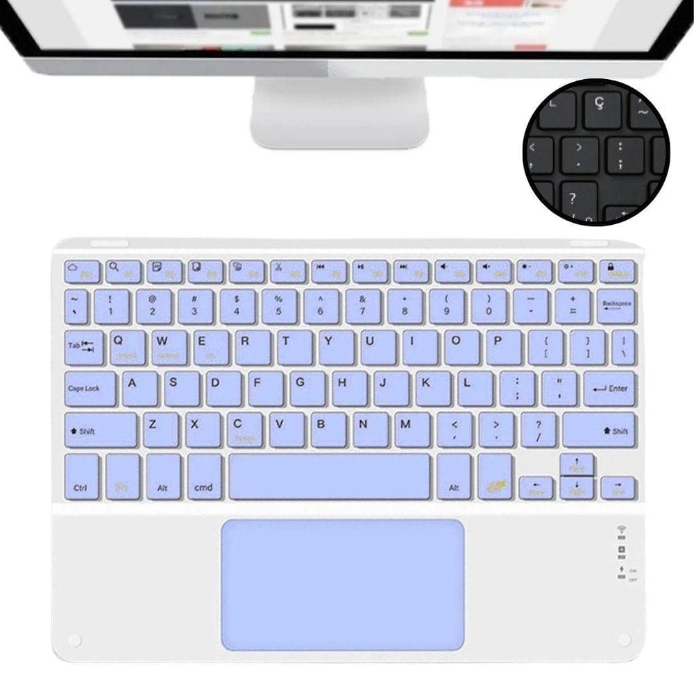 Teclado Abnt Touchpad Para Tablet Amazon Fire Hd 8 2022 12º