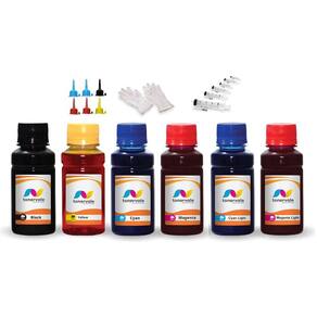 Kit 6 Tinta Para Epson L805 T673120 CMYK 100ml
