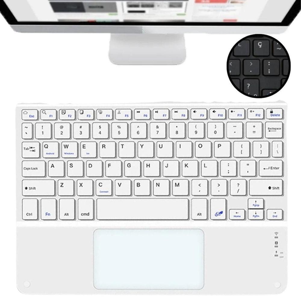 Conjunto Teclado E Mouse Trackpad Para Tablet Mi Pad 6 Pro