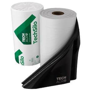 Lona Plástica TechSilo Preta/Branca 14x50m 80kg Tech Agro