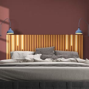 Cabeceira Suspensa Ripada Com Led King Size Nature Nettie Shop Jm
