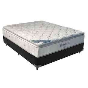 Cama Box Casal E Colchão Freedom Ortobom D33 Cor:preto