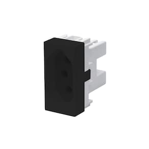 Módulo Tomada Fame Habitat Black 2p+t 20a Preto