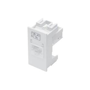 Módulo Tomada Para Rede De Informática Fame Habitat Rj45 Cat6 8 Vias Branco