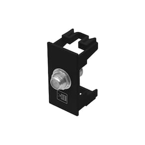Módulo Tomada Antena De Tv Fame Habitat Black Para Cabo Coaxial Preto