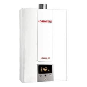 Aquecedor De água A Gás Lz 2000de Digital Lorenzetti Gn (gás Natural)