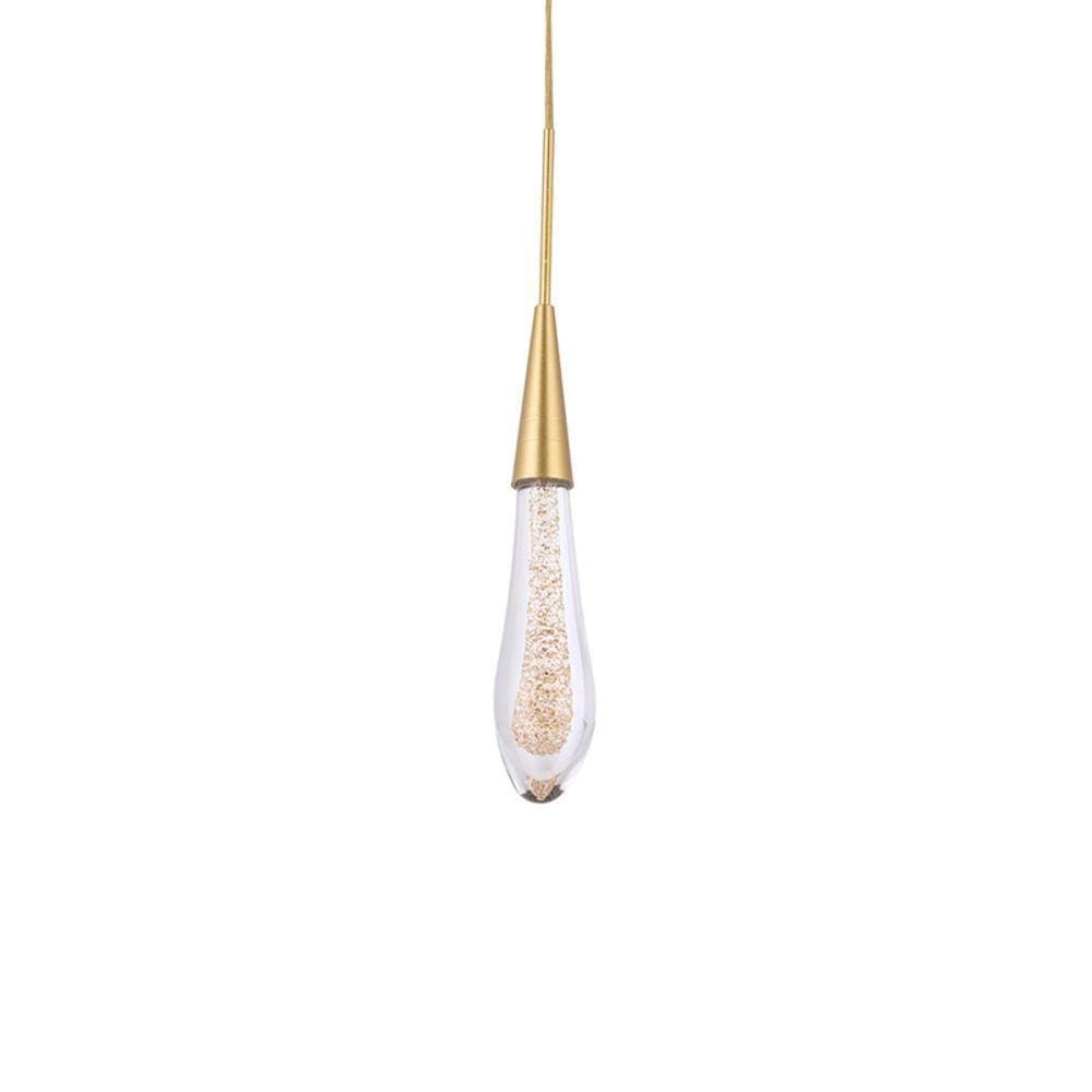 Lustre Pendente Nordecor Leah 2409 Dourado Led Bivolt