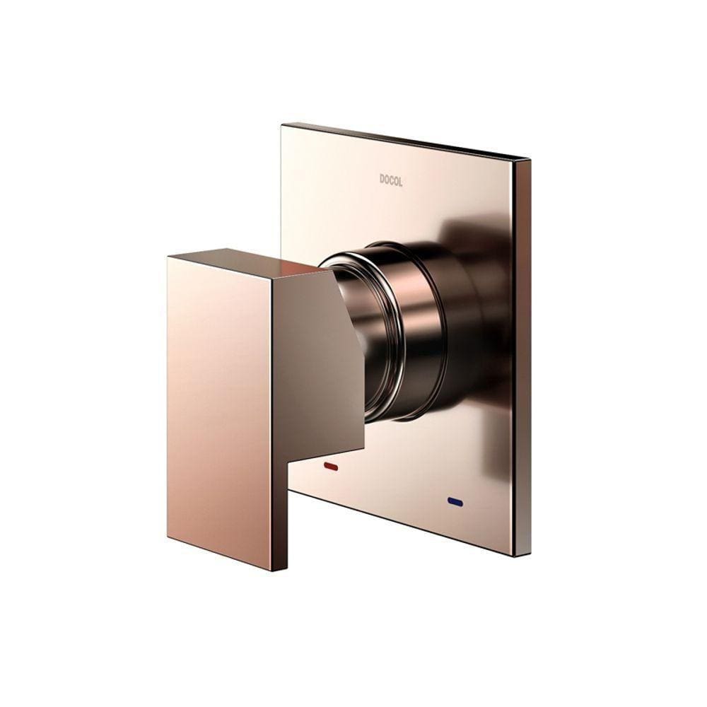 Acabamento Monocomando Para Chuveiro E Ducha Higiênica Docol New Edge 926030 1-2” Cobre Polido