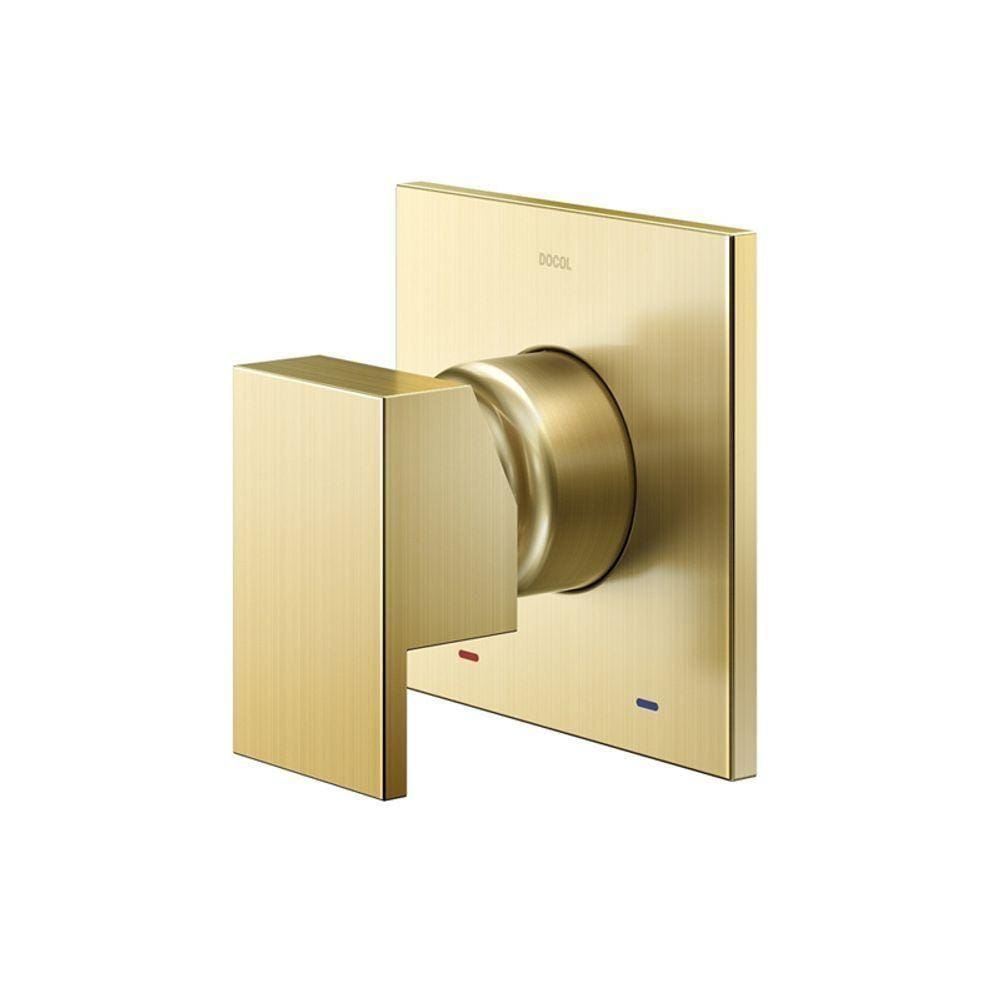 Acabamento Monocomando Para Chuveiro Docol New Edge 925972 3-4” Ouro Escovado