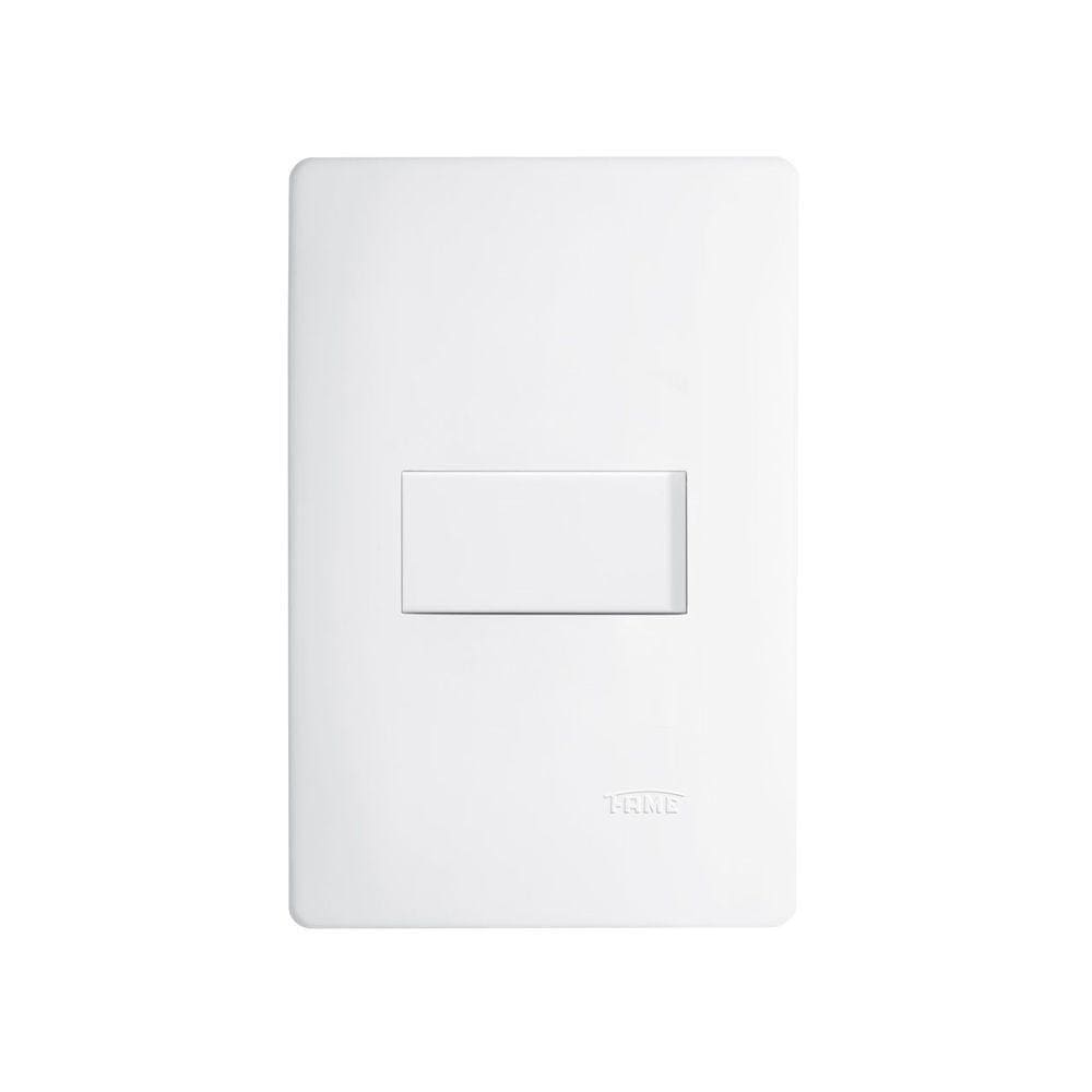 Interruptor Simples Fame Habitat Com Placa 4x2 Branco