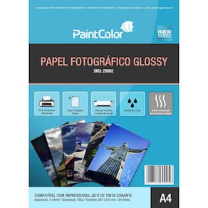 Papel Fotográfico Glossy A4 135g 20 Folhas