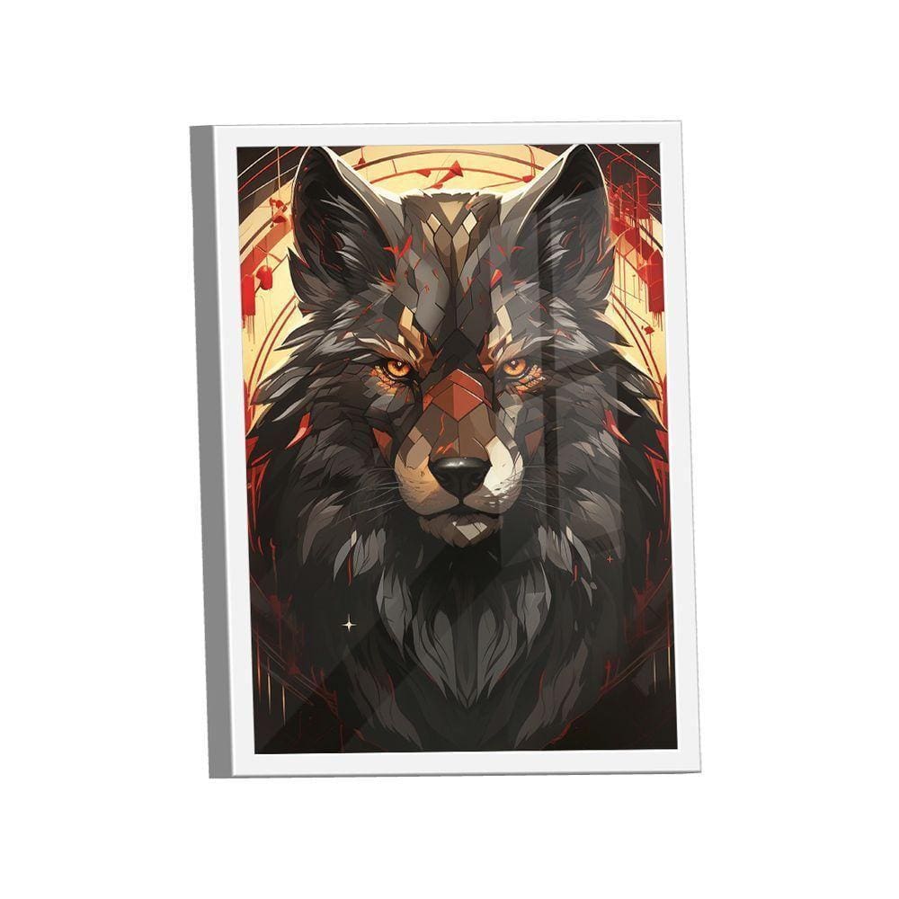 Quadro Wolf Orange Eyes -- Br Artes
