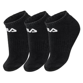 Meia Fila LS330040 34 ao 38 - Pack com 03 Pares - Preta