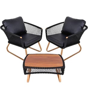 2 Poltronas Com Mesa Alumínio Bronze P/ Área Interna