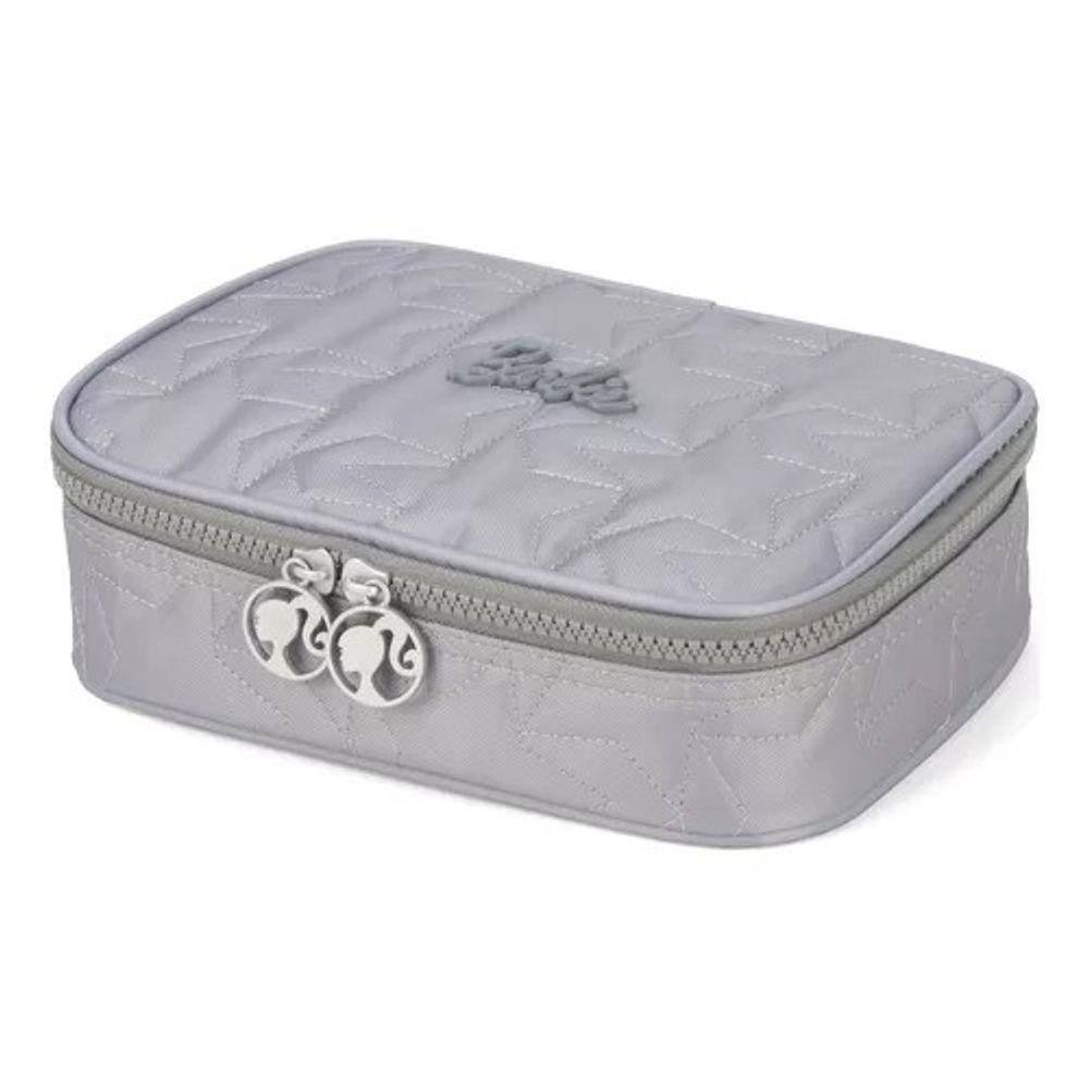 Estojo Box Barbie Cinza