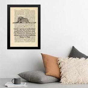 Quadro Elefante Pequeno Príncipe 45X34Cm - Com Vidro