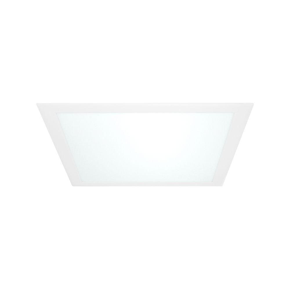 Painel De Led Blumenau Quadrado De Embutir 32w Bivolt 3000k Luz Amarela