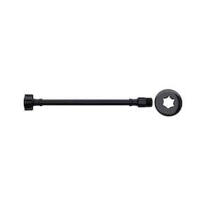 Engate Flexível De Pvc Blukit Com 40cm Preto