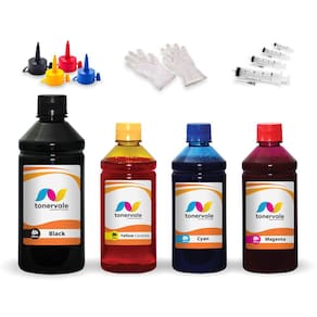 Kit 4 Tinta Para Epson L3210 T544120 CMYK 1,25 Litros