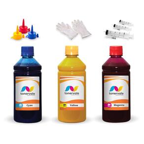 Kit 3 Tinta Para Epson L6171 T504120 CMYK 250ml