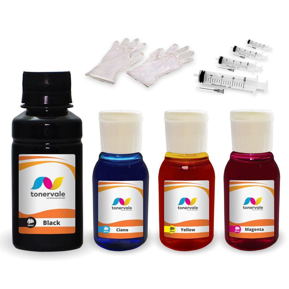 kit Tinta Para Impressora 2050 122xl recarga econômica