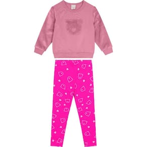 Conjunto Inverno Menina Pelúcia Carinhoso Ref. 117027