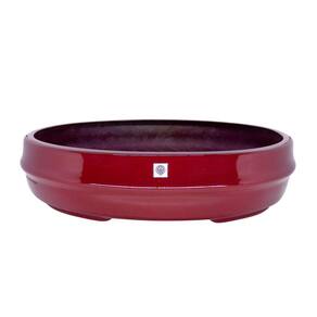 Vaso Bacia Decorativo Osaka Vermelho Lira G 16x65x52 cm - D`Rossi