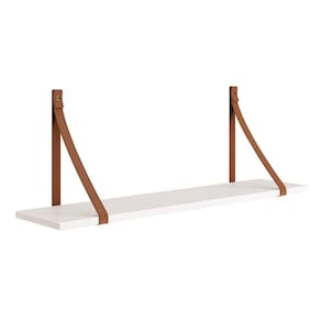 Conjunto Luna com 2 Prateleiras Branco Fosco - 89cmx19cmx29cm
