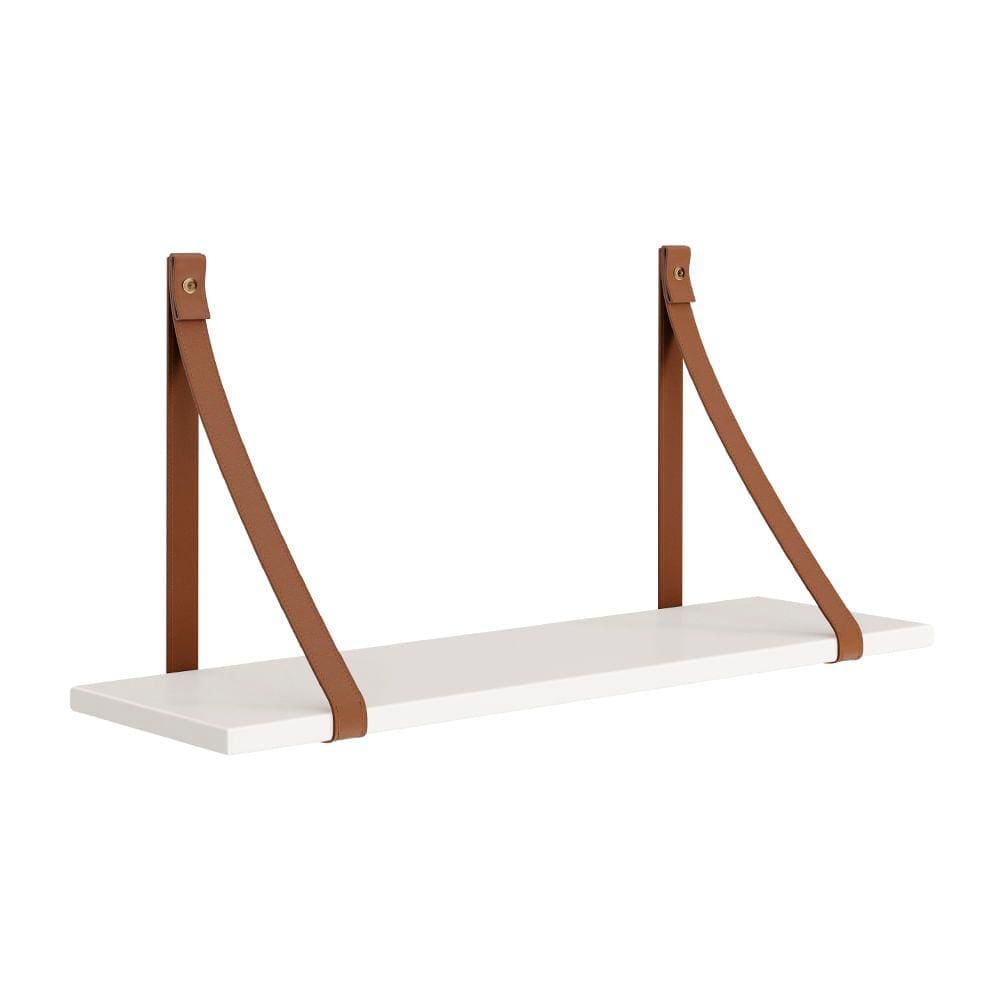 Conjunto Luna com 2 Prateleiras Branco Fosco - 66cmx19cmx29cm