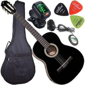 Kit Violão Eletroacústico Canhoto Acessórios N14 Bk Giannini