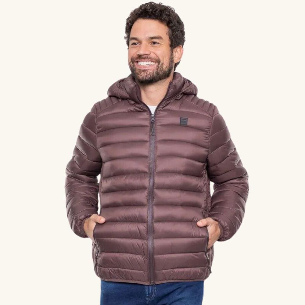 Jaqueta Bobojaco HD Bomber Masculina Básica Marrom 4869A