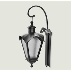 Arandela Colonial Sinha Preto 1E27 57cm 1511