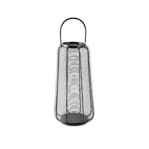 Lanterna Decorativo em Metal Preto 60x23x23 cm - D`Rossi