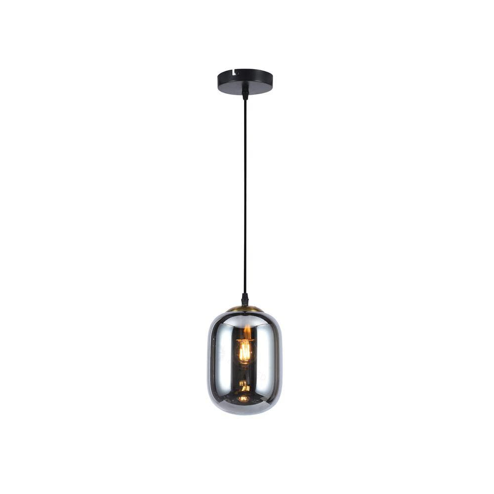 Pendente Glass Vidro Fumê 20cm 1E27