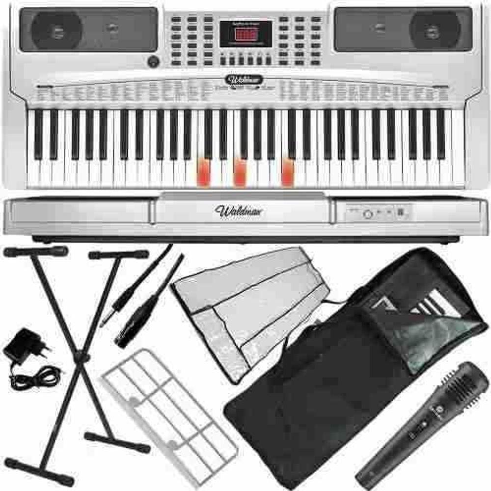 Kit Teclado Waldman Keypro Flash 61 Teclas Com Acessórios