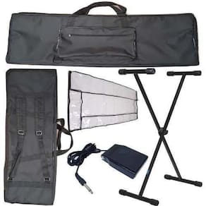 Kit Capa Teclado Roland Xps10 Acessórios + Suporte + Pedal
