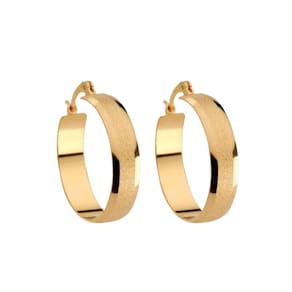 Argola Luxo Diamantada - Banhada em Ouro 18k