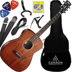 Kit Violão Cort Af510Medx Op Folk Afinador Mahogany Vx02