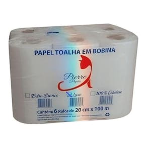 Papel Toalha Em Bobina Com 6 Rolos - Pierre