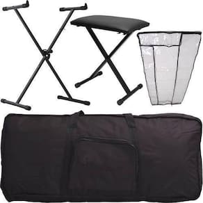 Kit Acessórios De Teclado Banqueta Capa Cobertura Suporte