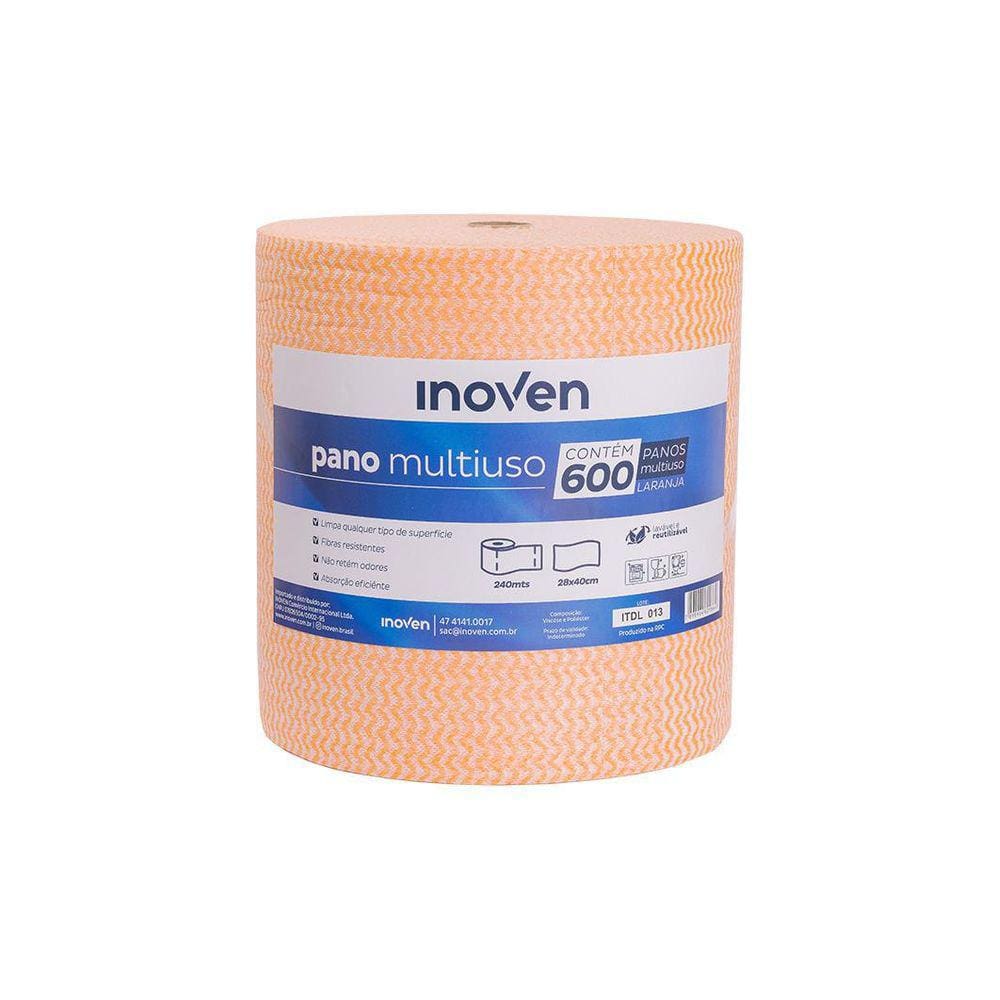 Pano Multiuso Inoven 28X240M 35G Laranja