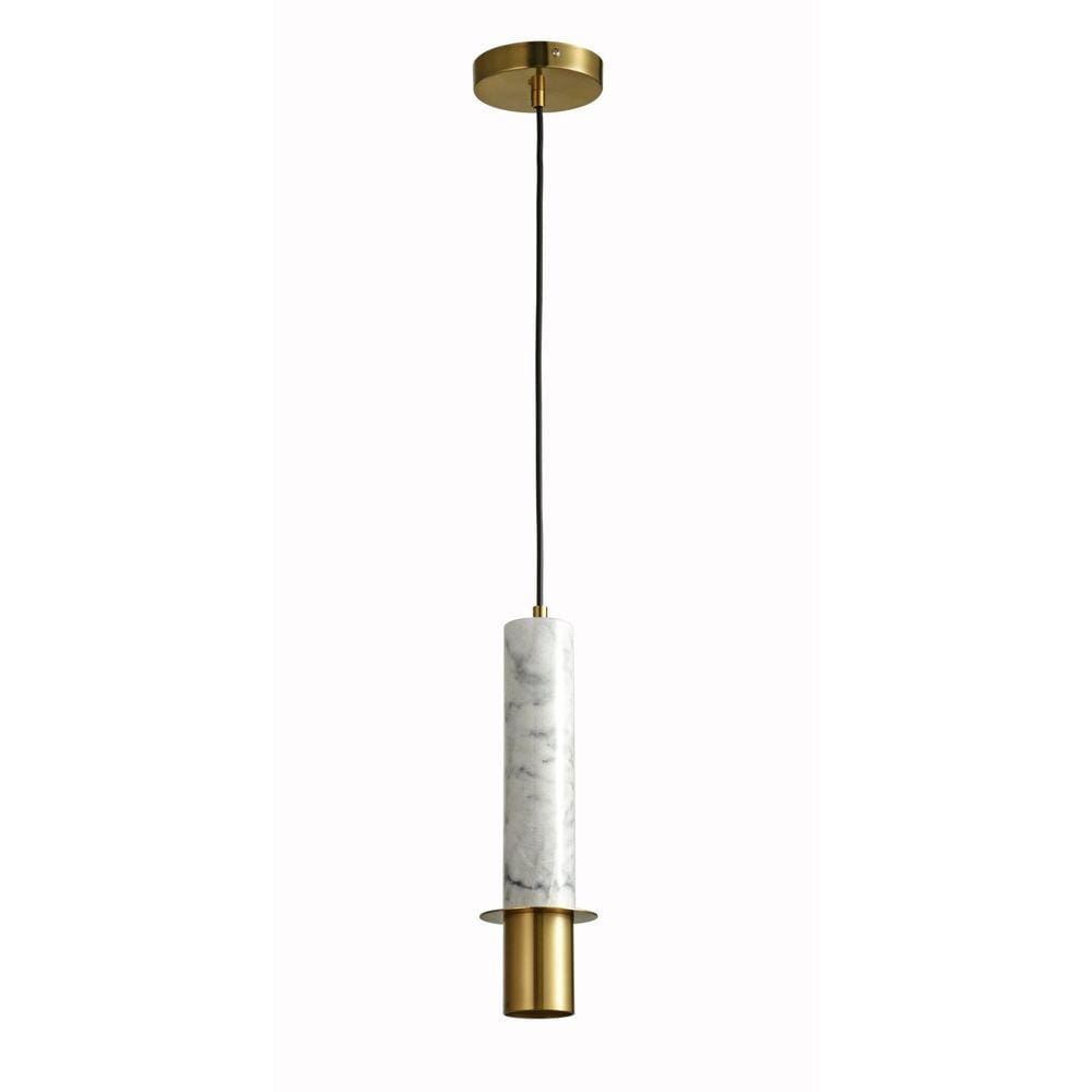 Pendente Nordic I de Mármore da Bella Iluminação Dourado