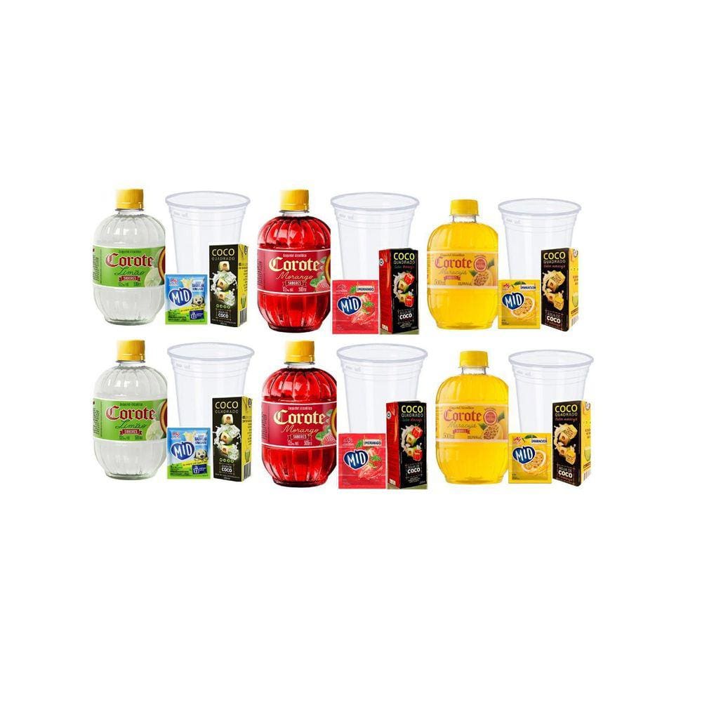 Kit Drink Chevette, Fusca E Brasilia - 6 Unidades