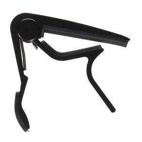 Capotraste Para Violão E Guitarra Capo Dolphin Preto Delrin