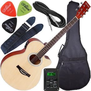 Kit Violão Folk Aço Eletroacústico Natural Gsf1R Giannini Nt